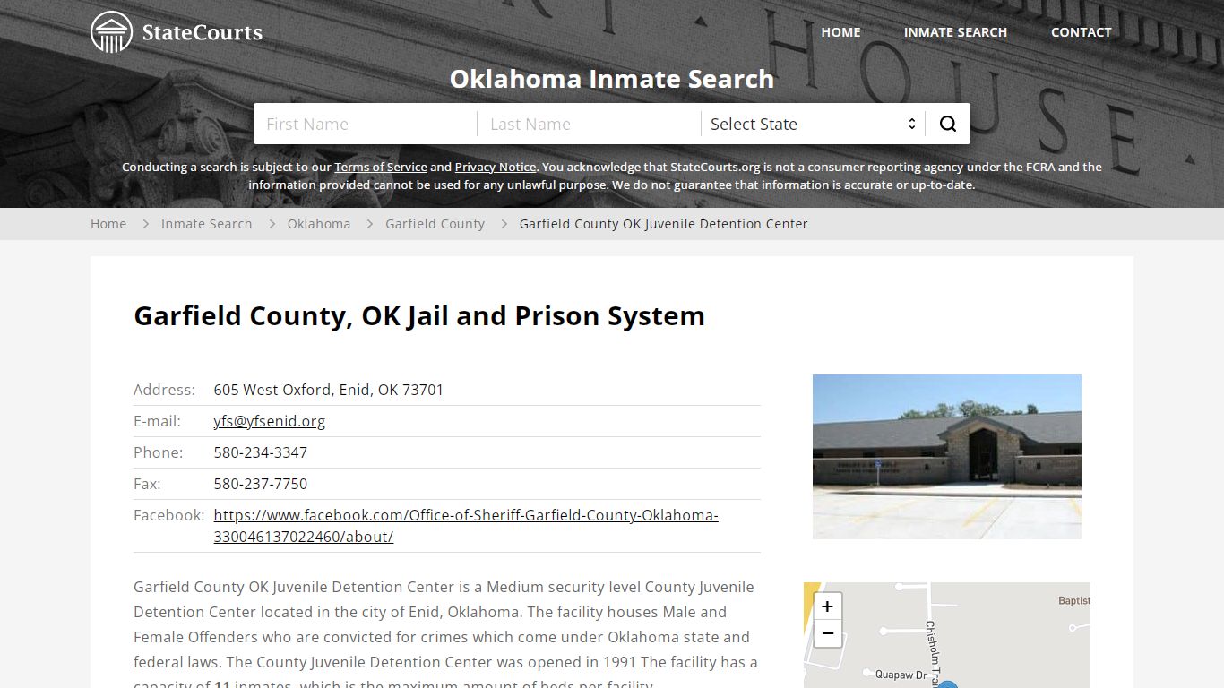 Garfield County OK Juvenile Detention Center Inmate ...